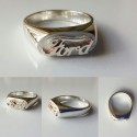 Ford Oval Text Logo ring