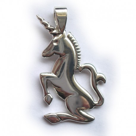 Medieval Unicorn Pendant Sterling silver or gold