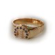 MoPar 'M' Bling Ladies Ring in solid 9ct yellow gold