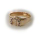 MoPar 'M' Bling Ladies Ring in solid 9ct yellow gold