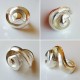 Spiral Shell ring in solid sterling silver. Chunky design.
