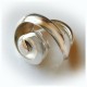 Spiral Shell ring in solid sterling silver
